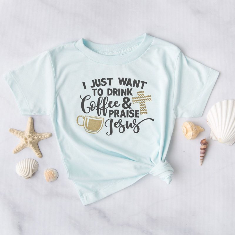 Drink Coffee & Praise Jesus Unisex T-Shirt