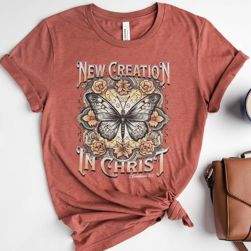 New Creation In Christ Autumn Butterfly Unisex T-Shirt