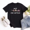 One Nation Under God Flowers Unisex T-Shirt