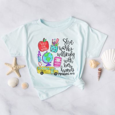 Proverbs 31:13 Teacher Unisex T-Shirt