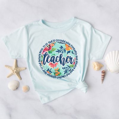 Proverbs 31:25 Teacher Unisex T-Shirt