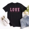 Retro Checkerboard Valentines Love Never Fails Unisex T-Shirt