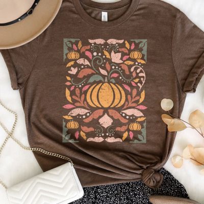 Vintage Fall Floral Unisex T-Shirt